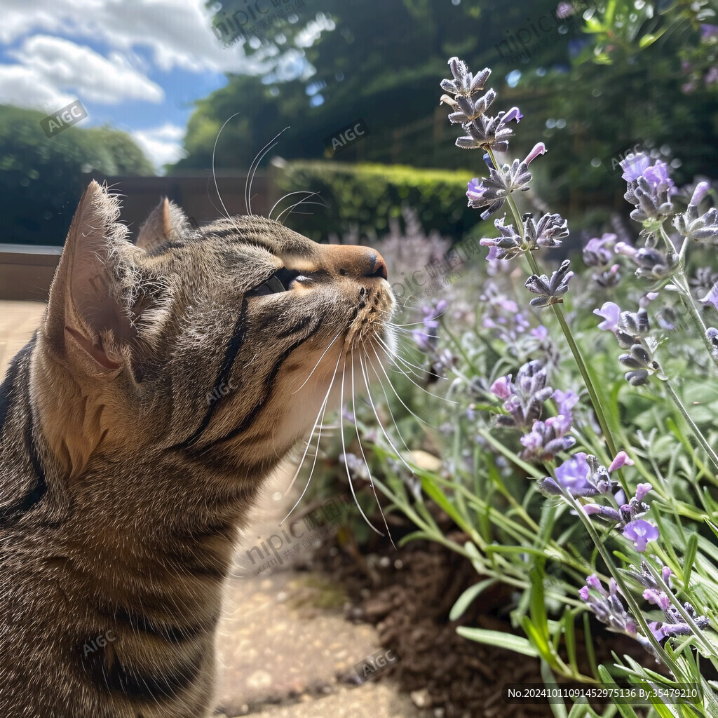 眺望的花猫