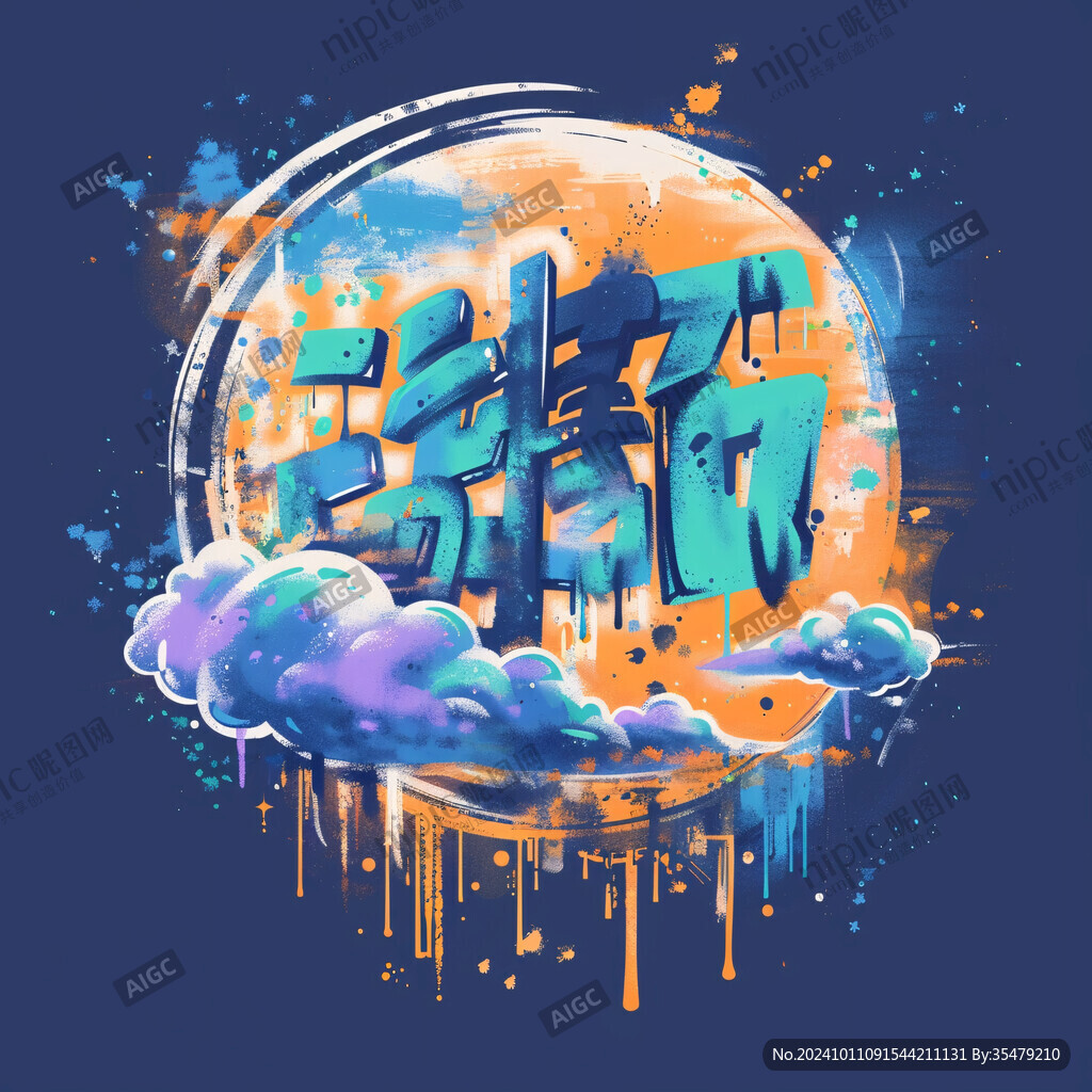 油漆特效立体字