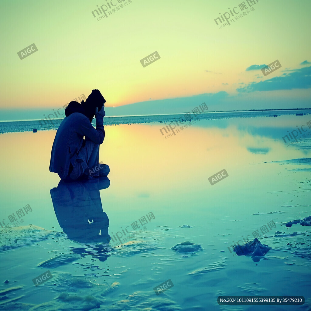 咸水湖旅游湖水盐