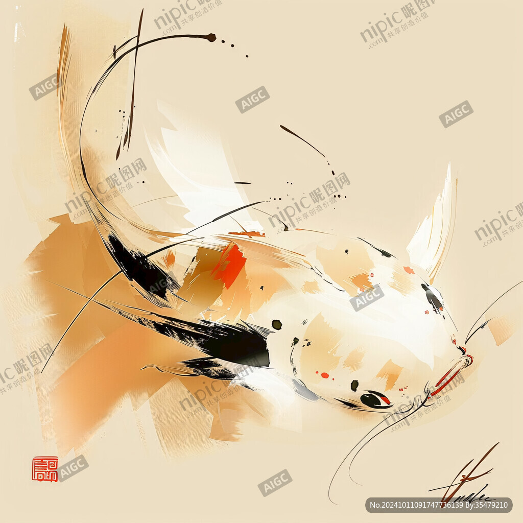 雪野鱼头插画