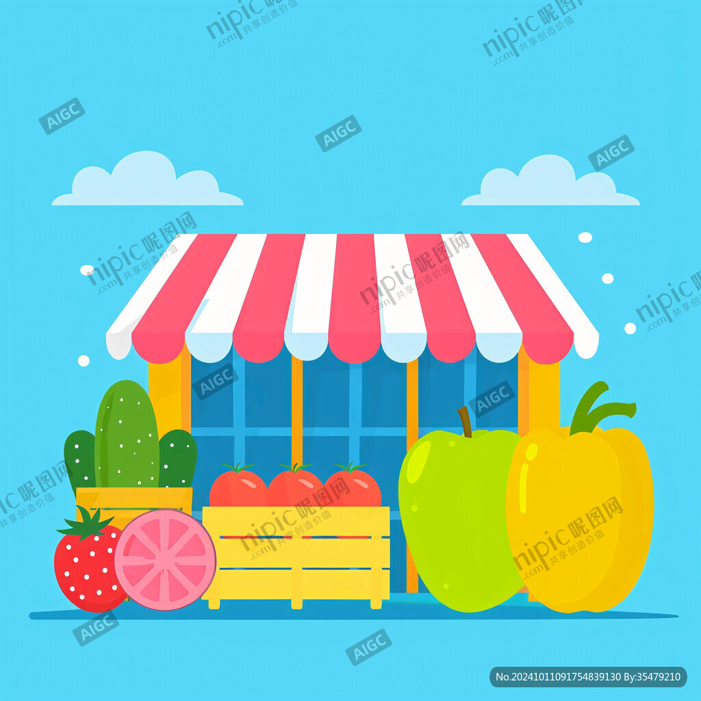 卡通水果店