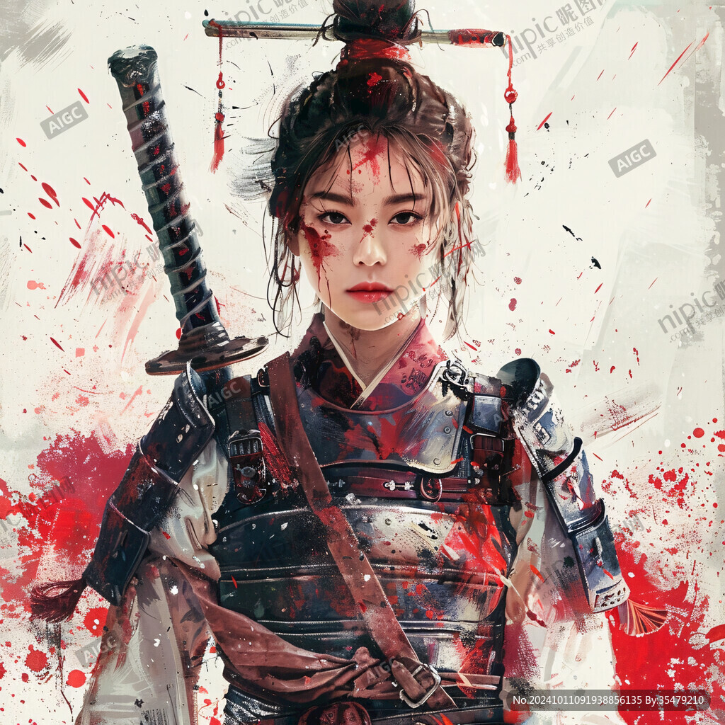 女侠插画