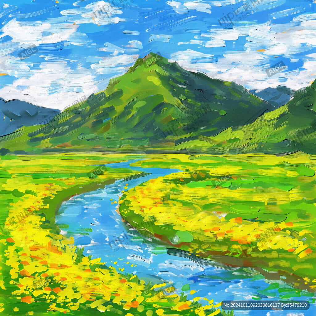 山谷河谷草地