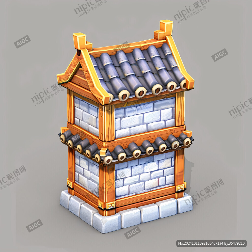 木质瓦楼建筑