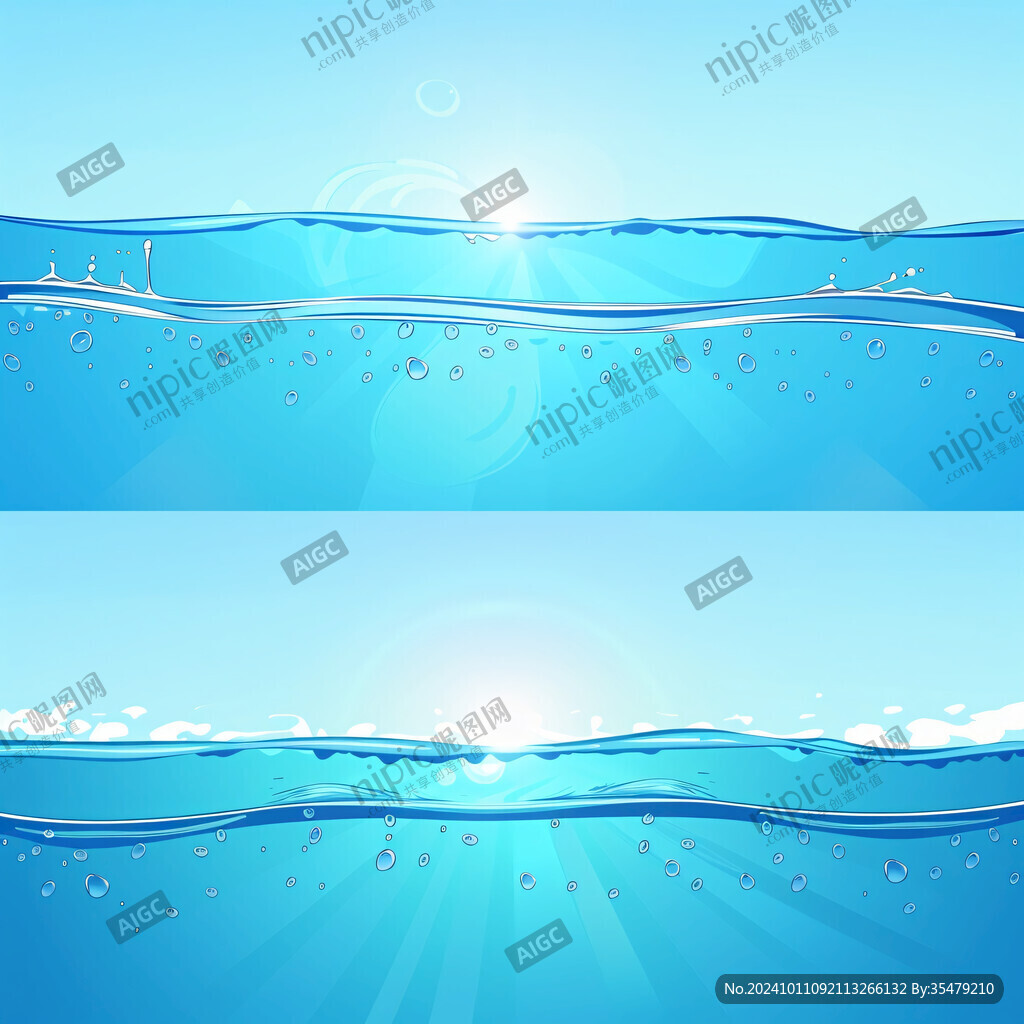 蓝水背景水纹背景