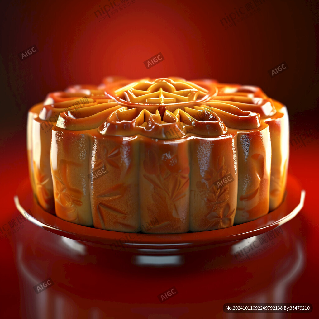 鼠绘月饼