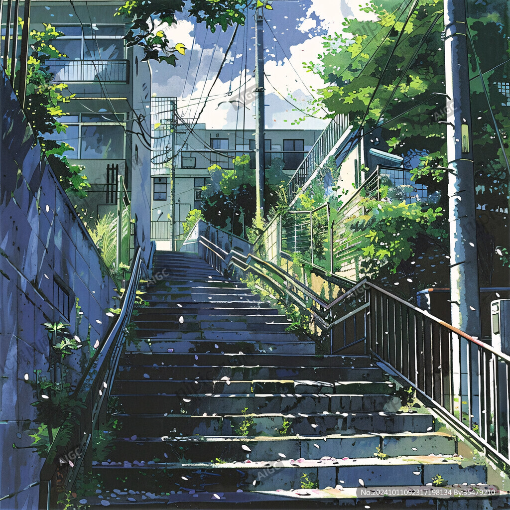 日系风景插画