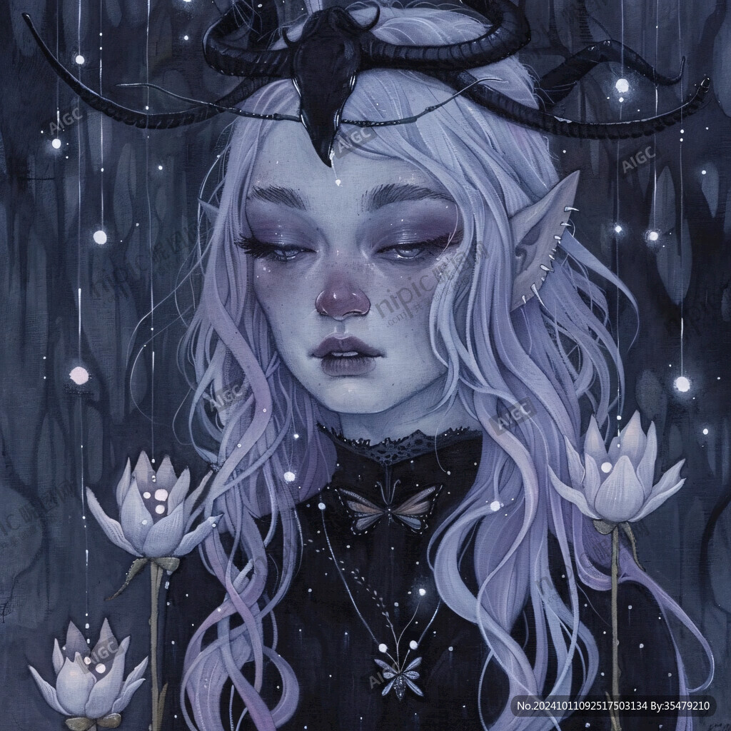 仙女魔女插画