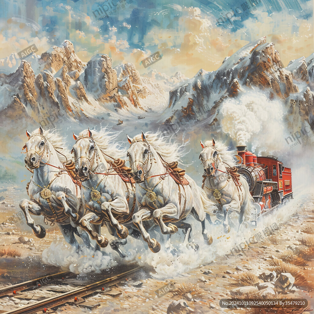 丝绸之路手绘装饰画