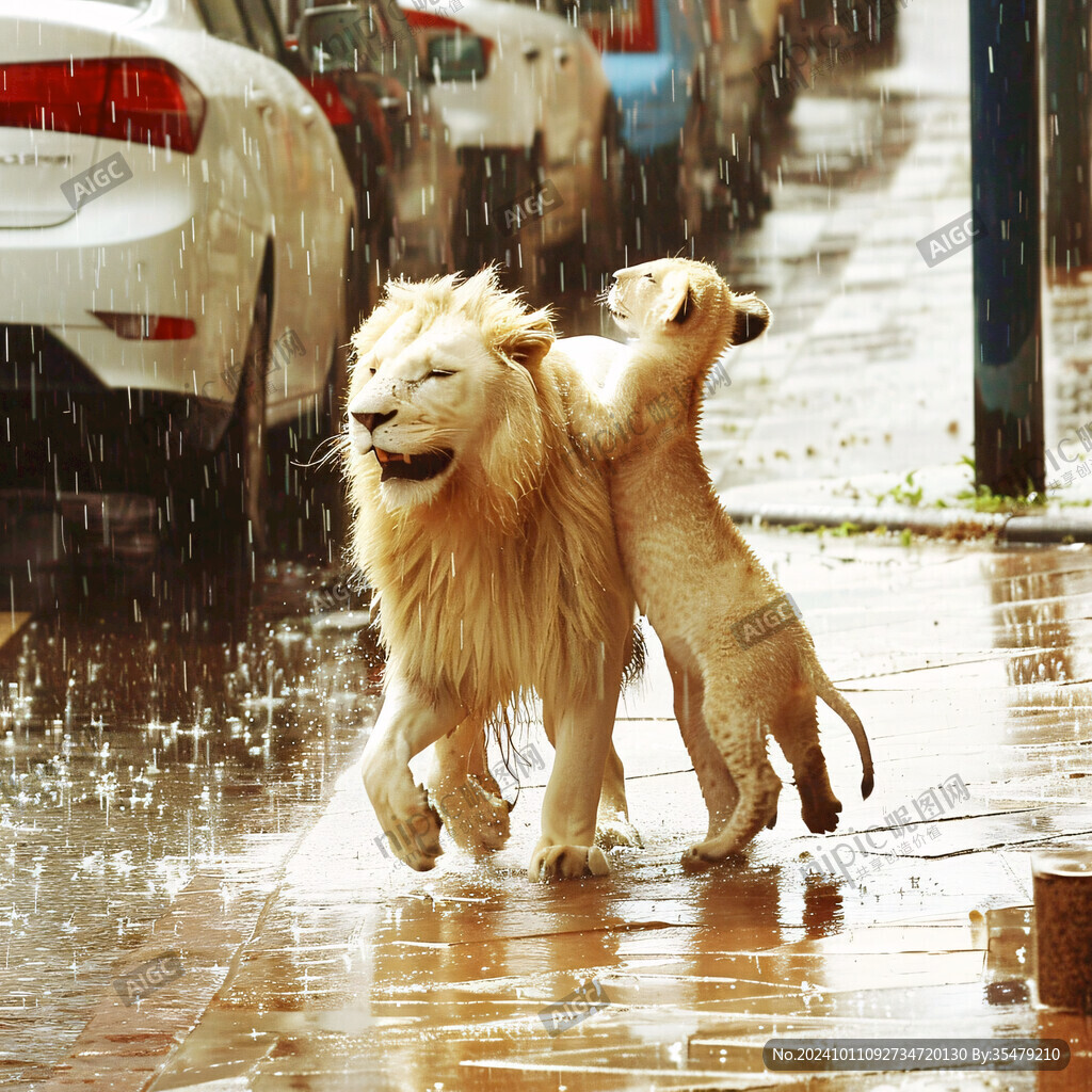 雨中动物园