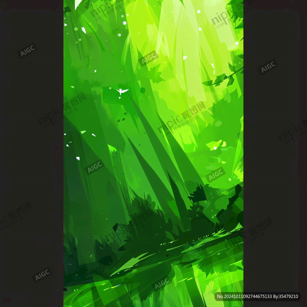 绿色水晶背景设计