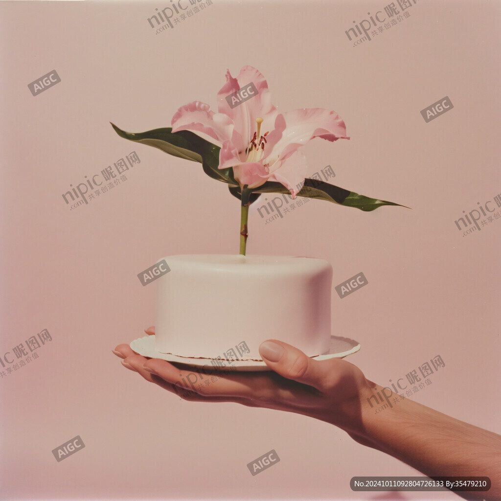 奶油生日蛋糕模型