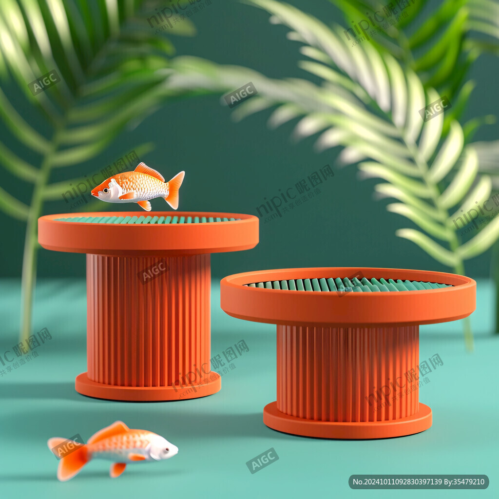 金鱼景观小品