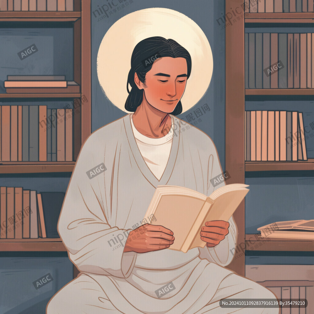 智者学者插画