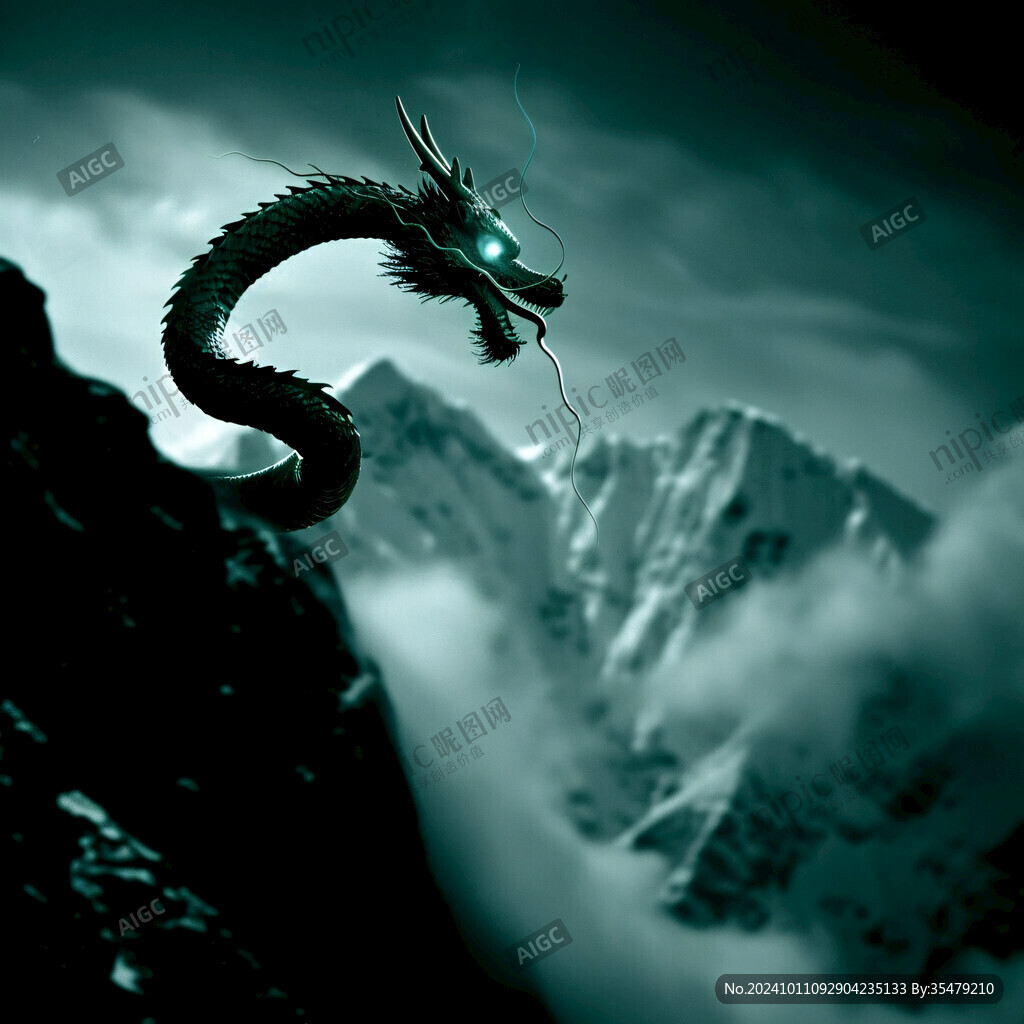 飞龙在天插画