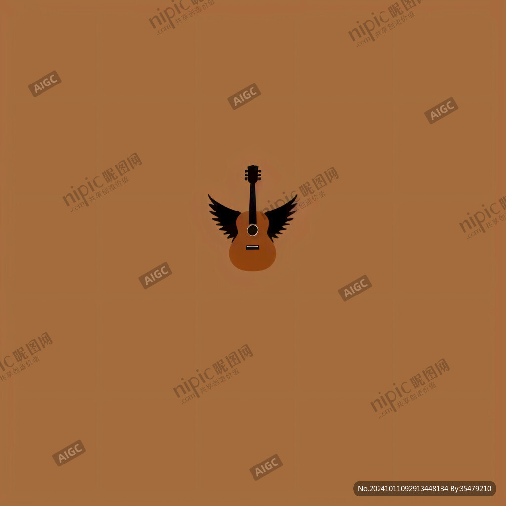 吉他挂画吉他插画