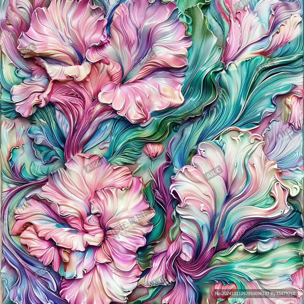 液态流体花纹装饰画