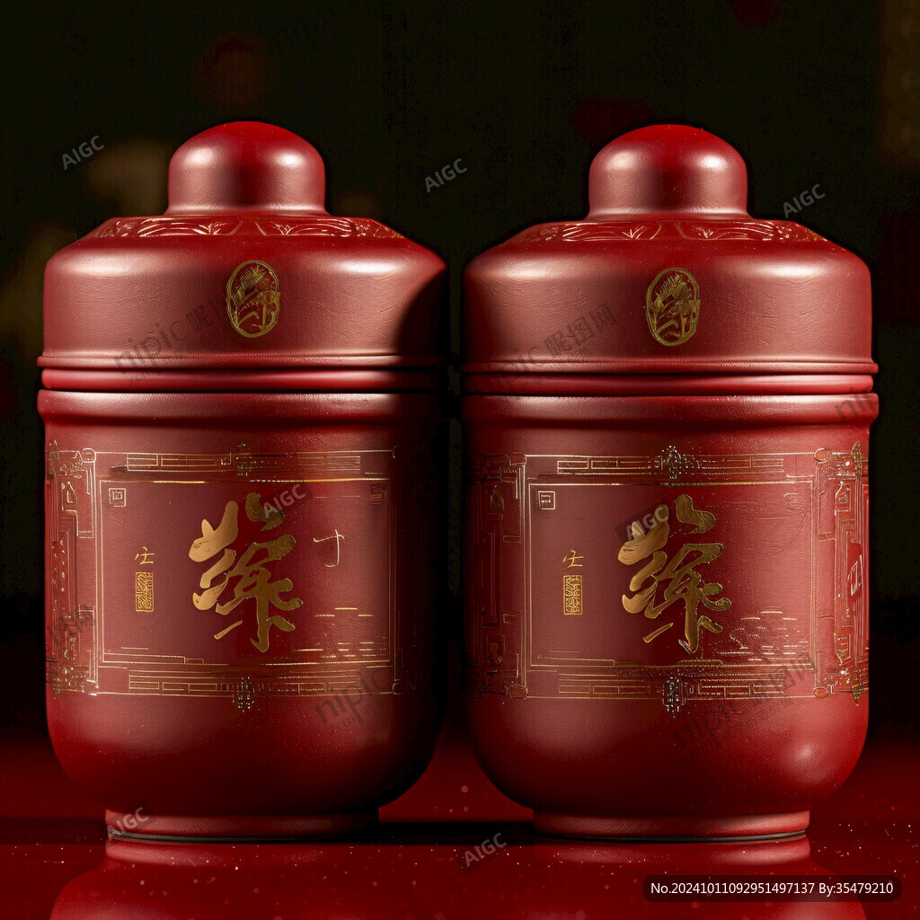 喜字茶叶罐