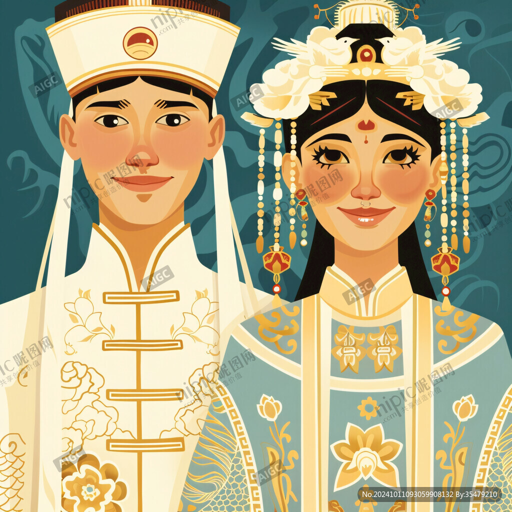 民族结婚人物