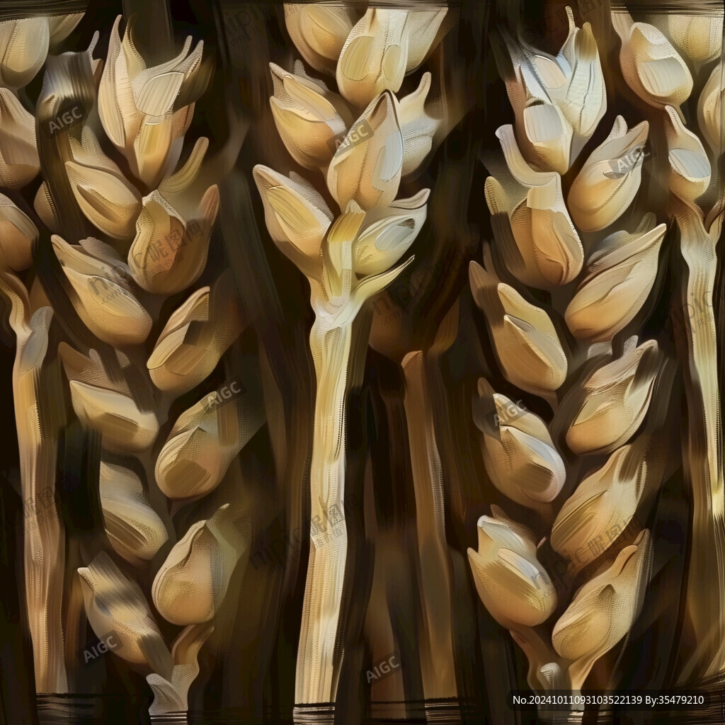 稻穗无框画