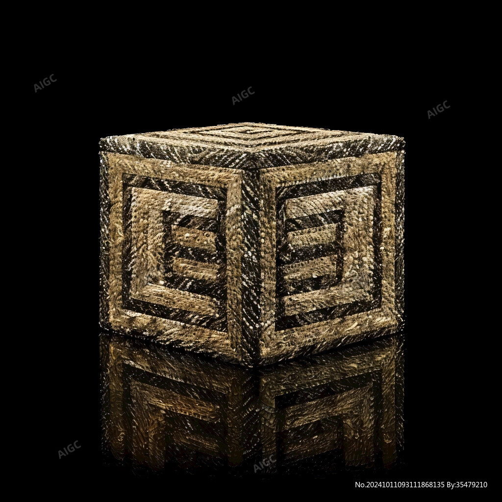 古代几何纹盒