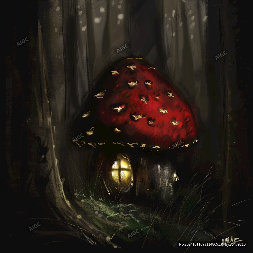 蘑菇屋插画