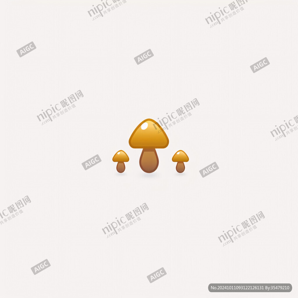 可爱小蘑菇logo