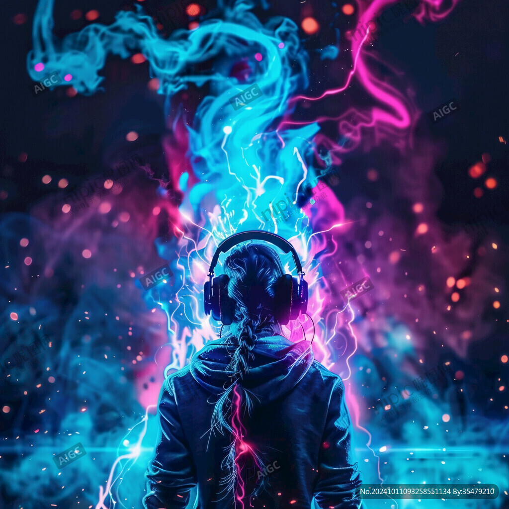潮牌烟雾插画