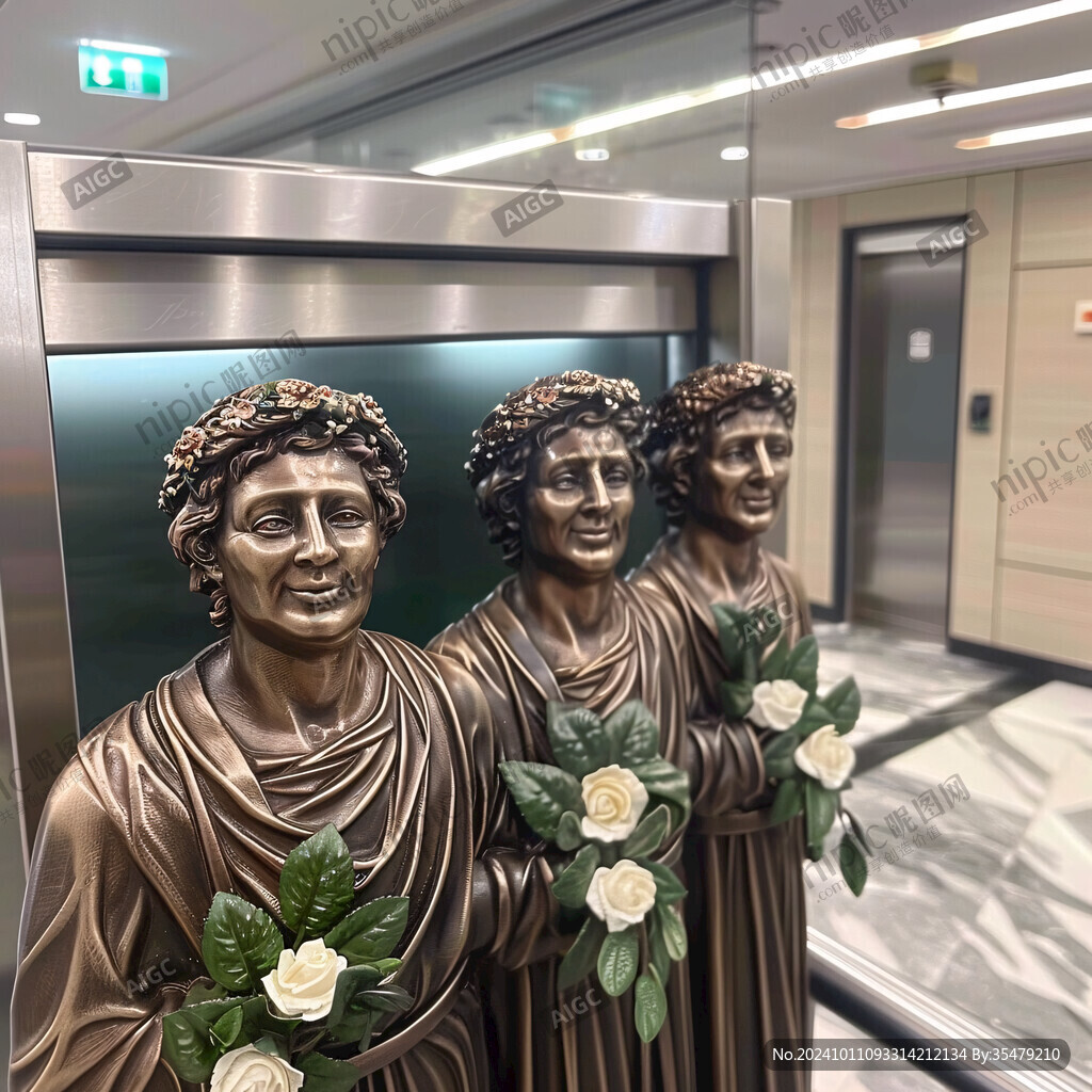 意大利三美神雕塑