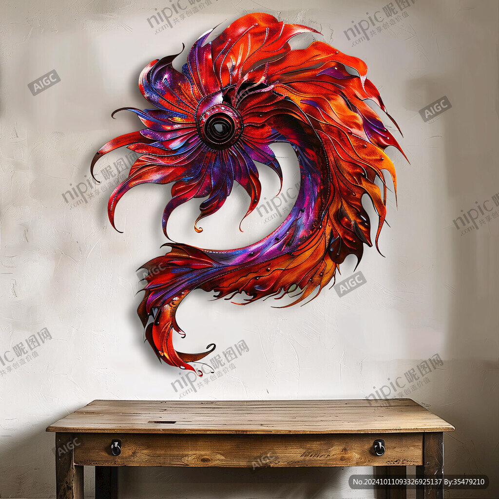 火焰鱼挂画