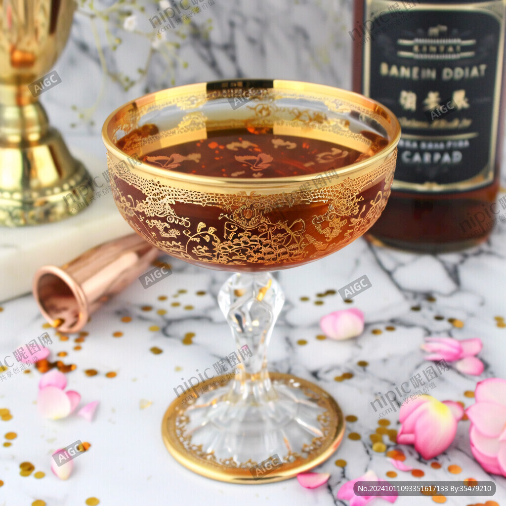 金边贝壳酒杯