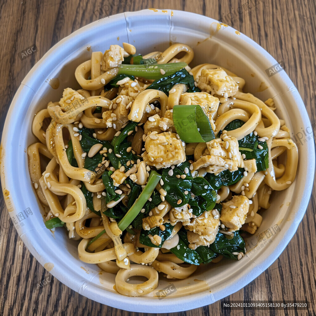 豆腐拌面