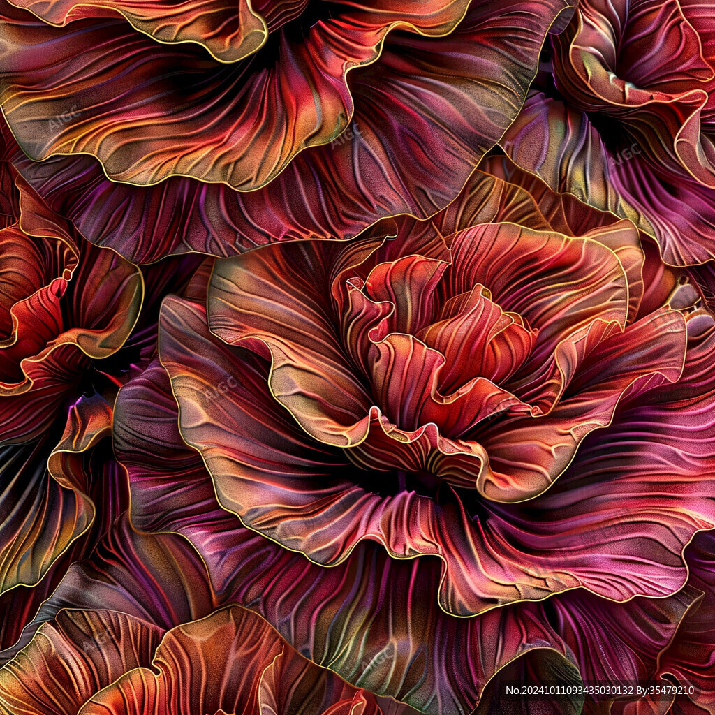 抽象花朵绚丽炫彩背景