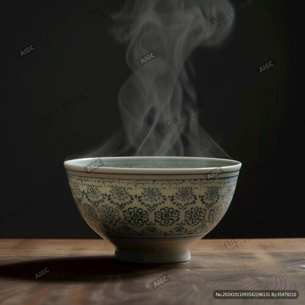 古香古色背景碗