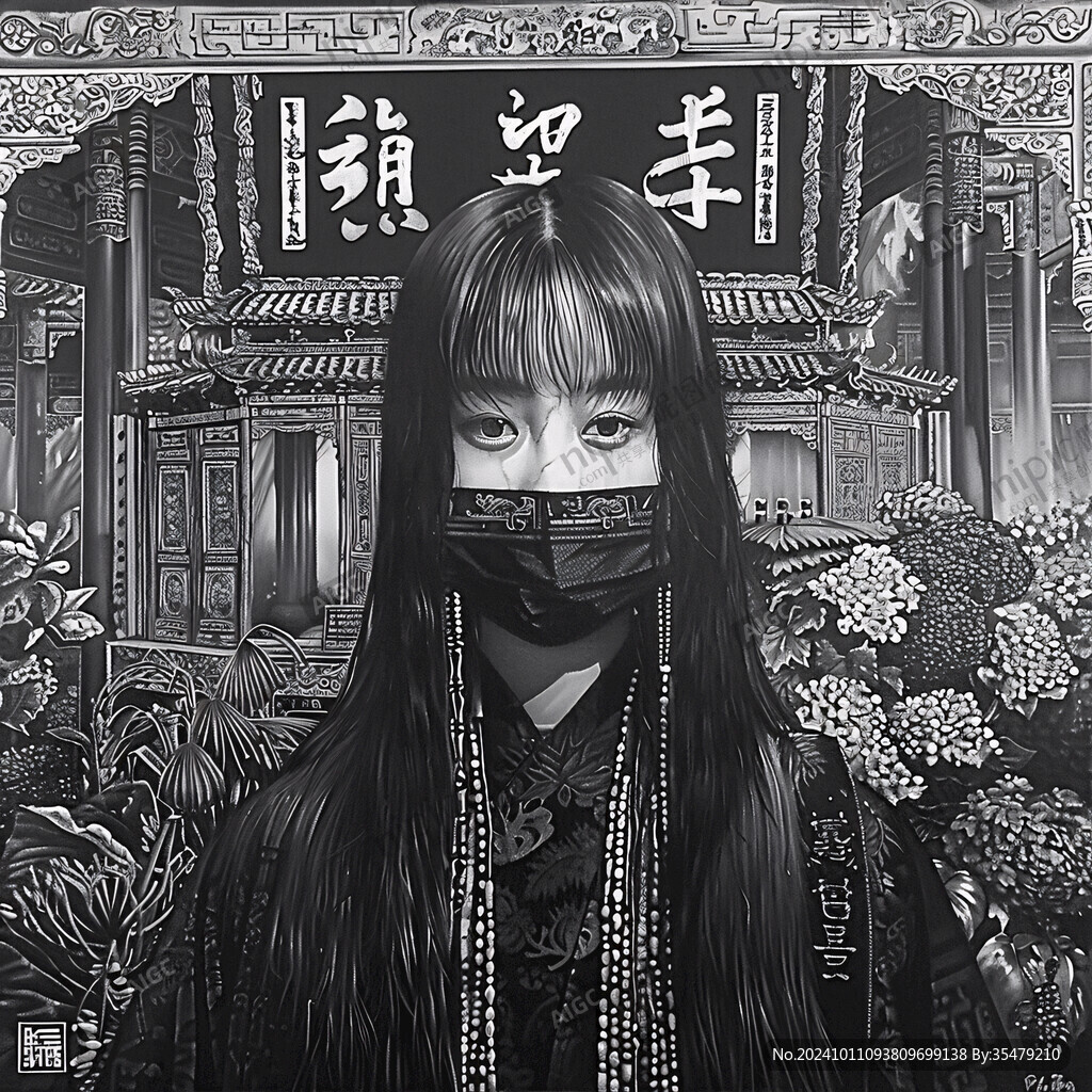 湛矢版画插画雕刻素材
