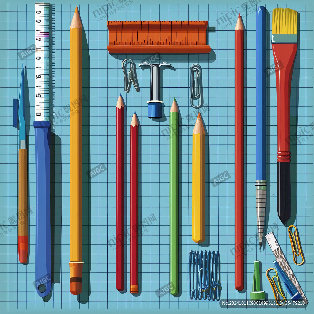 文具用品插画