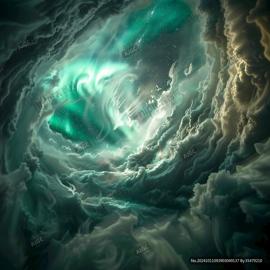 海洋流体画宇宙