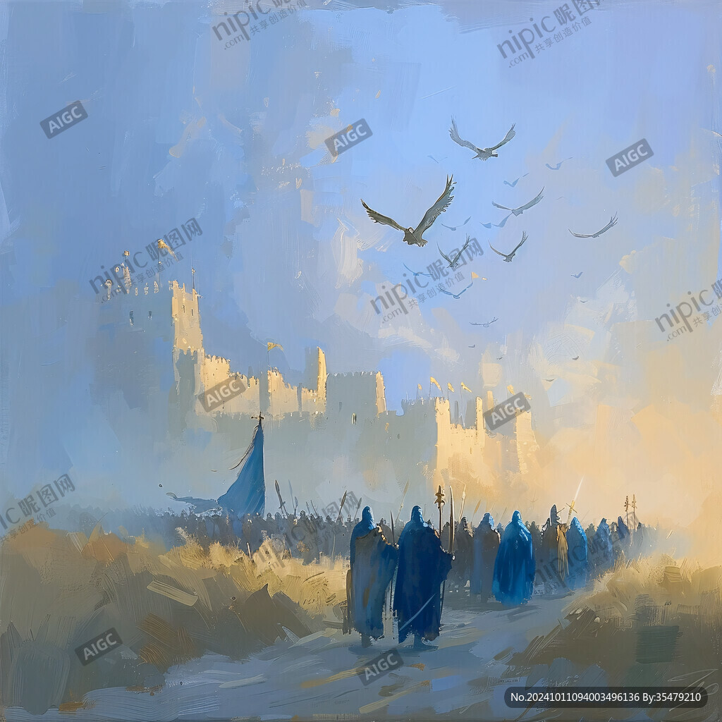 风暴中的帆船风景油画