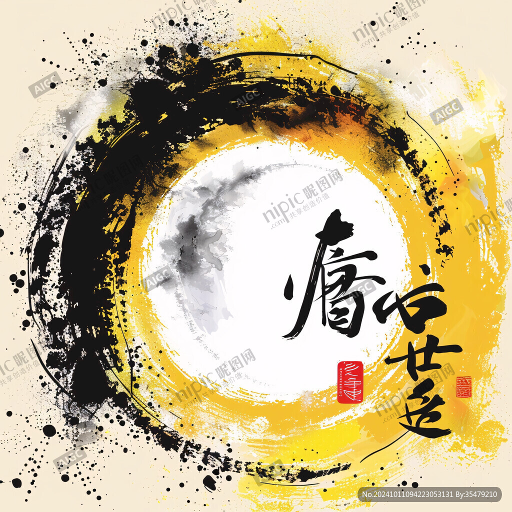 墨染中国风墨迹中国风