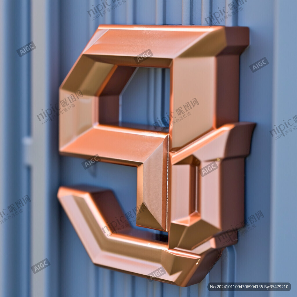 金属立体字50
