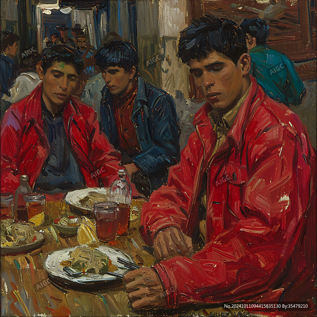 意大利写实油画漫画