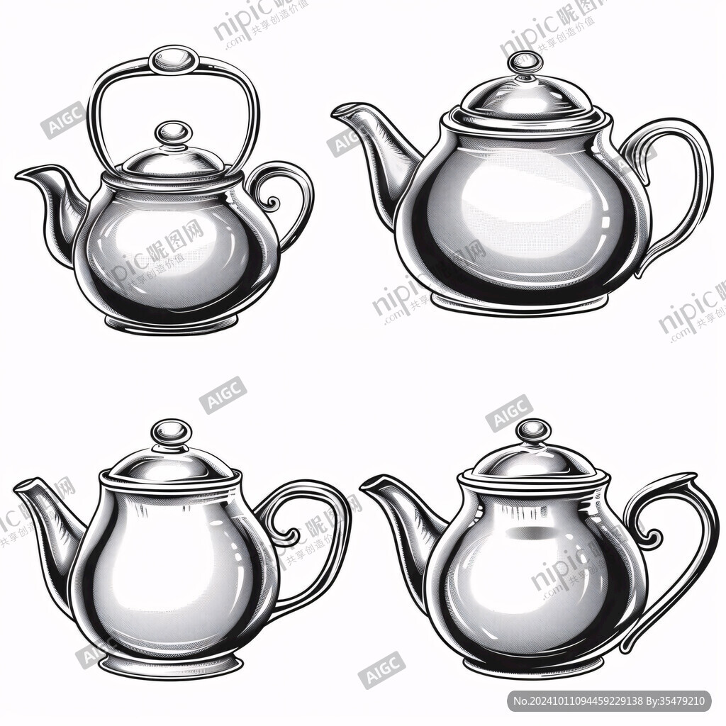 茶壶三视图