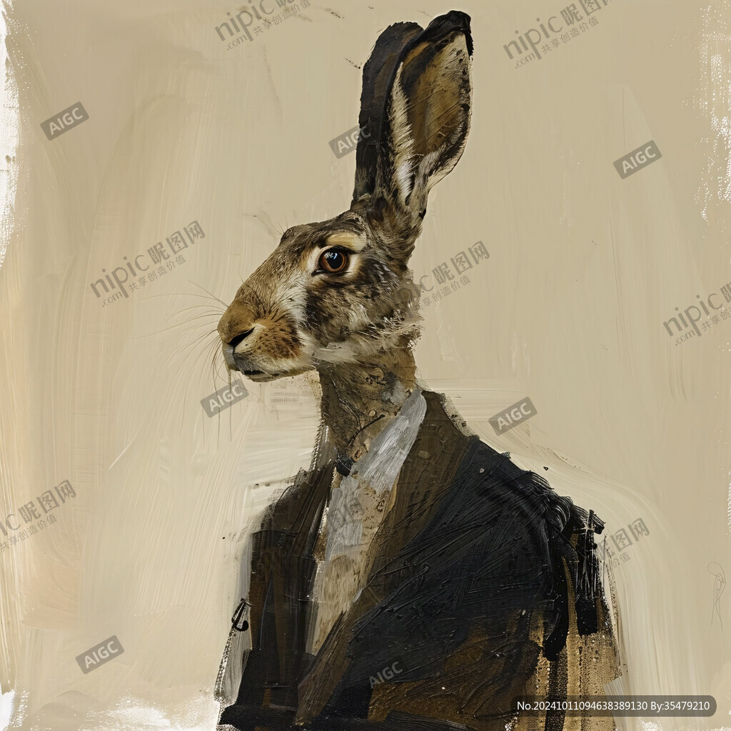 兔子壁画绘画