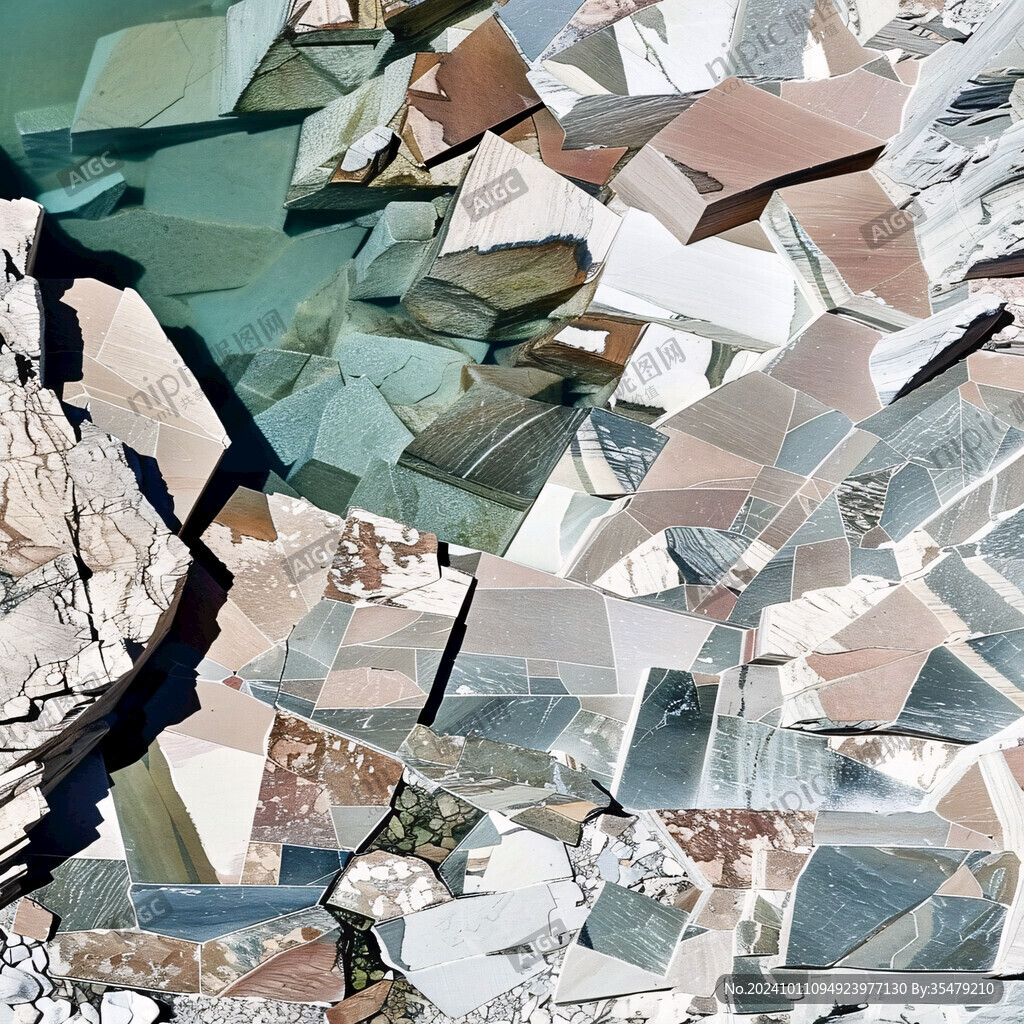 彩色碎块无缝拼接