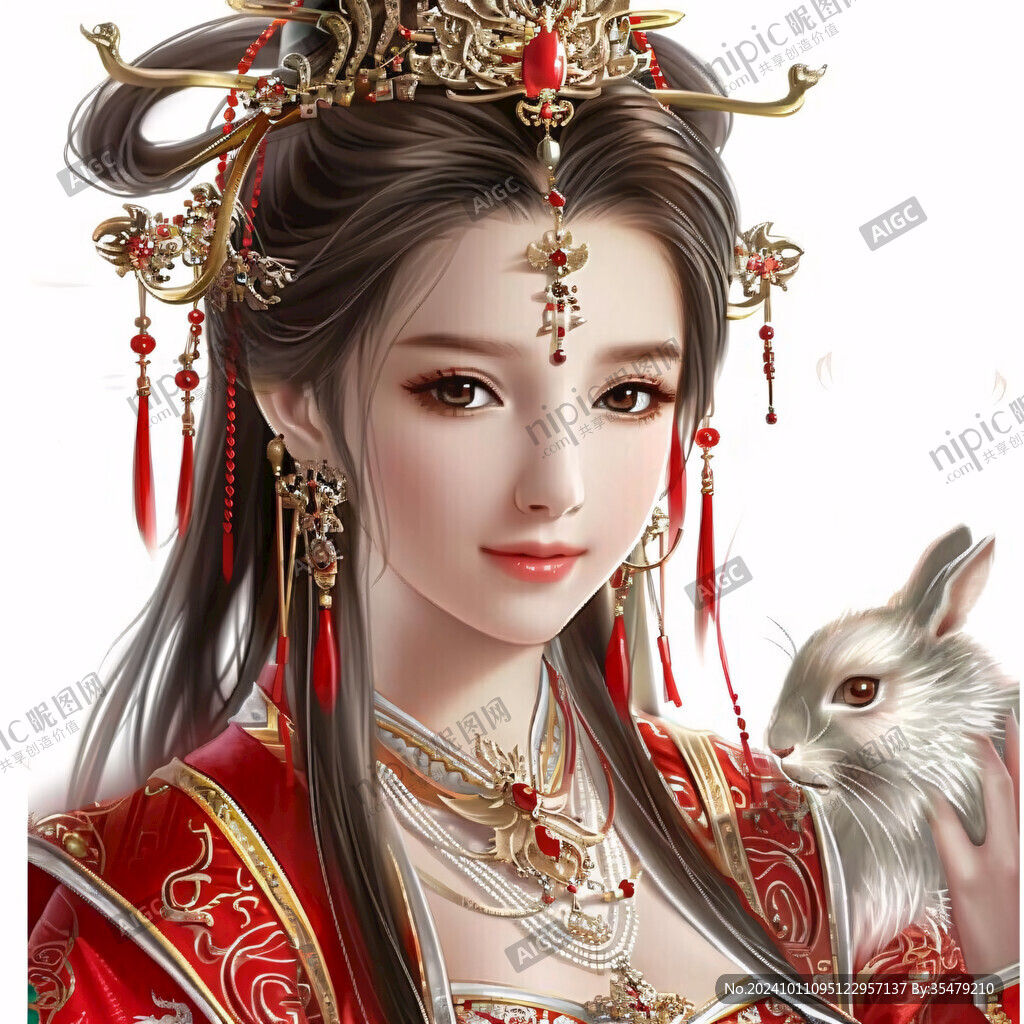 貂蝉人物插画