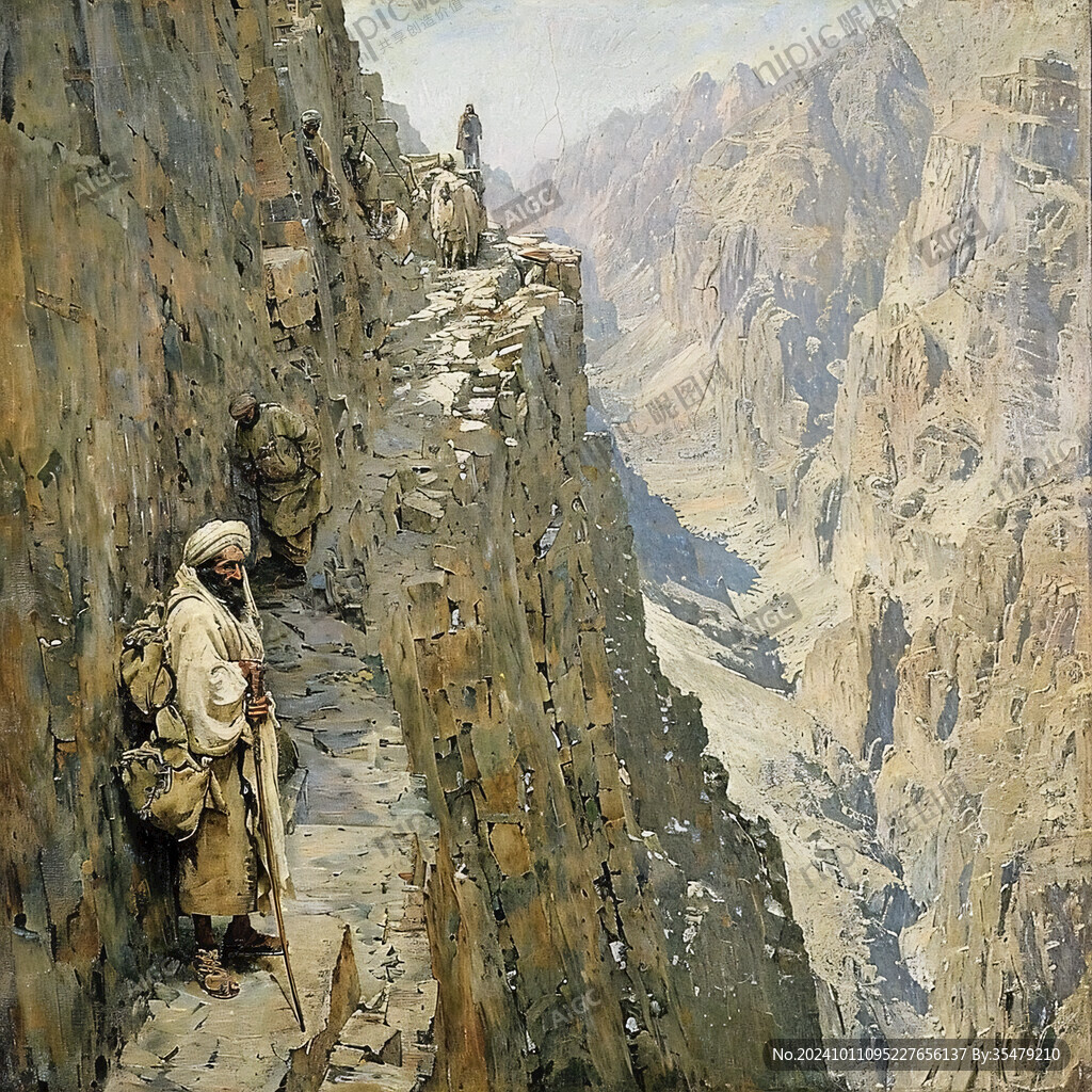 青藏高原油画设计