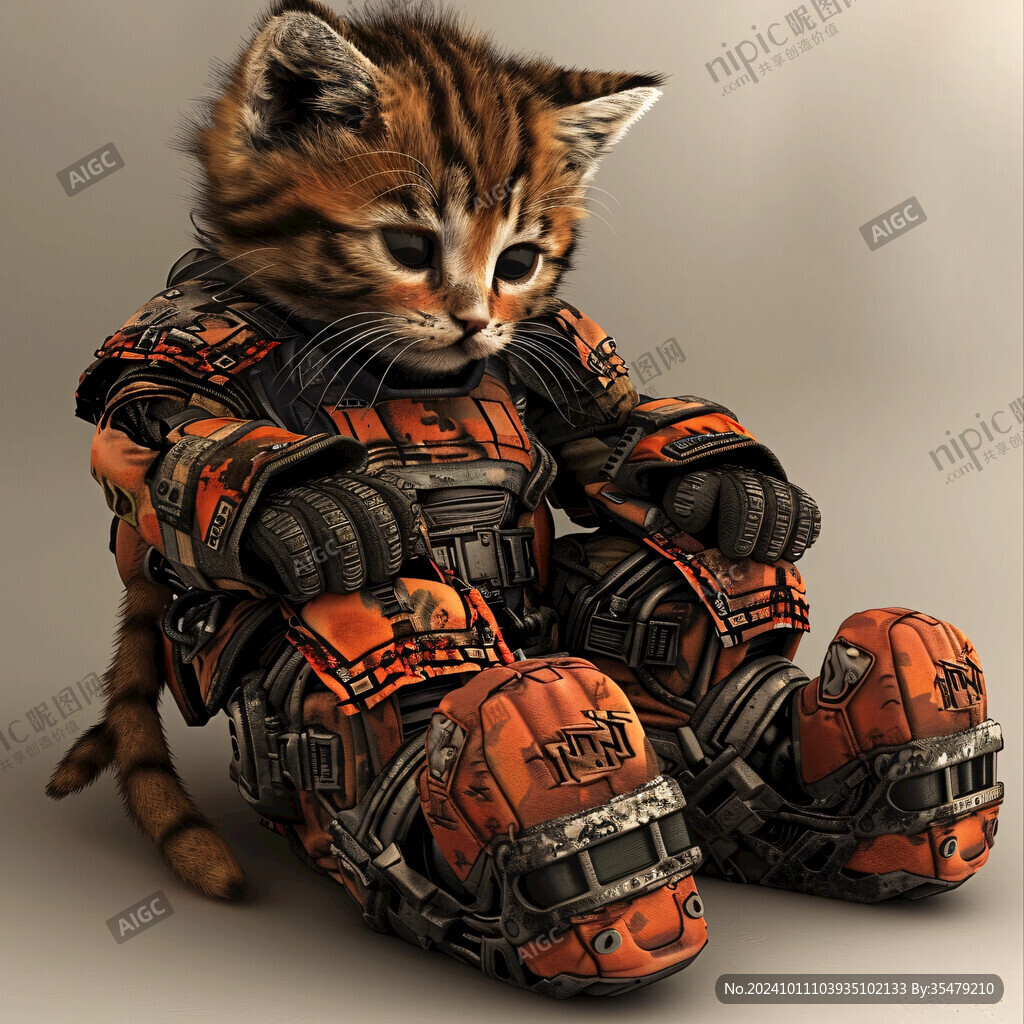 卡通小猫机器人智能猫