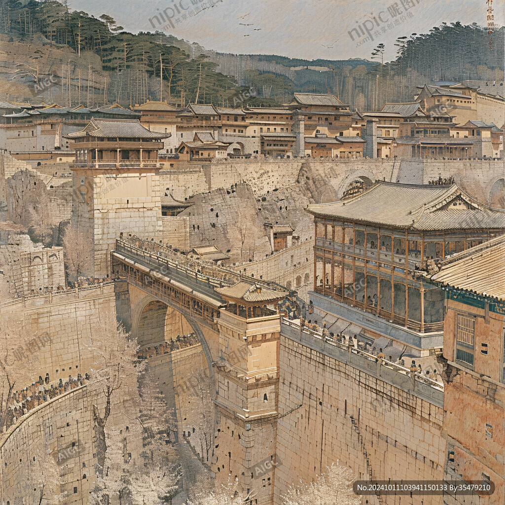 大境门插画