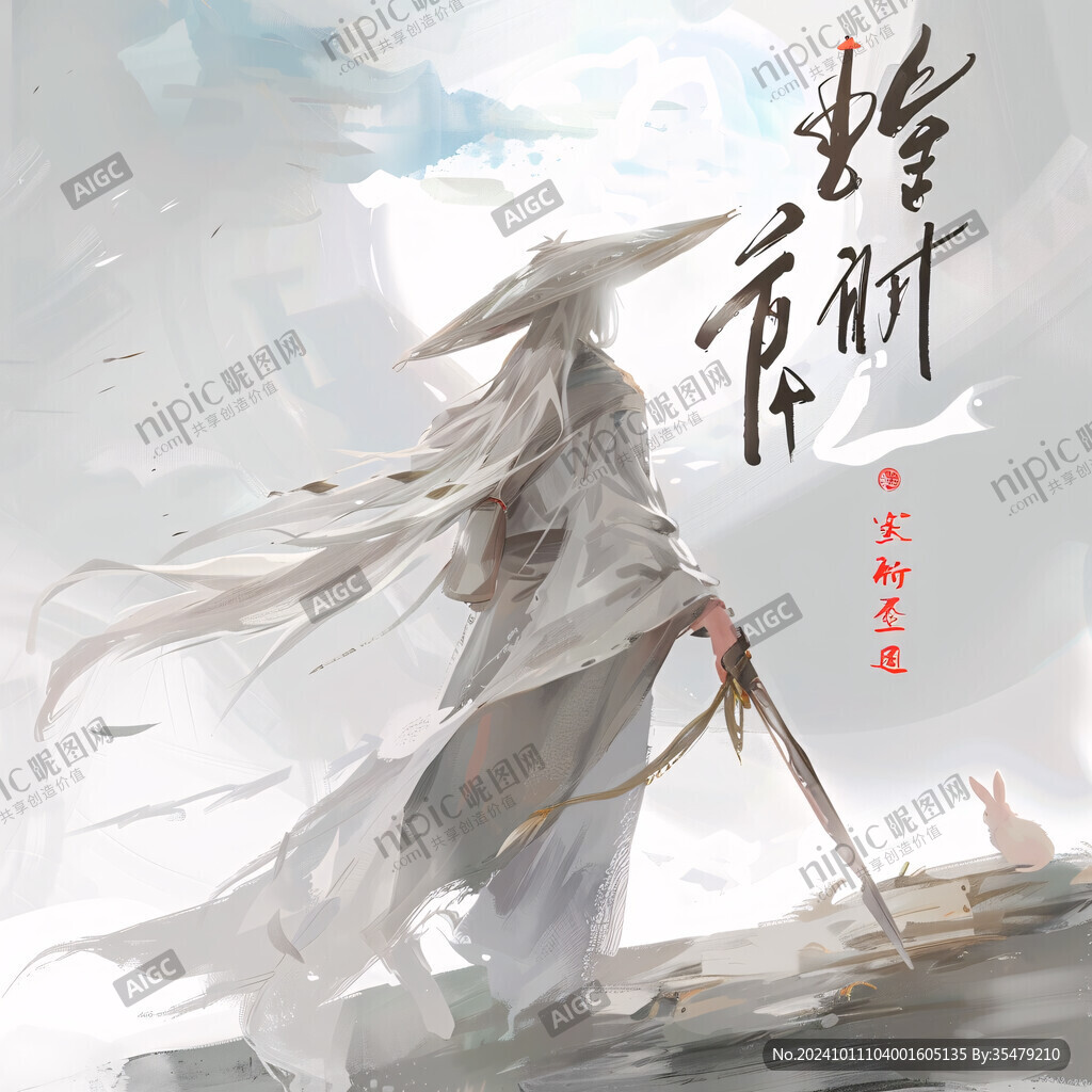 武侠插画海报