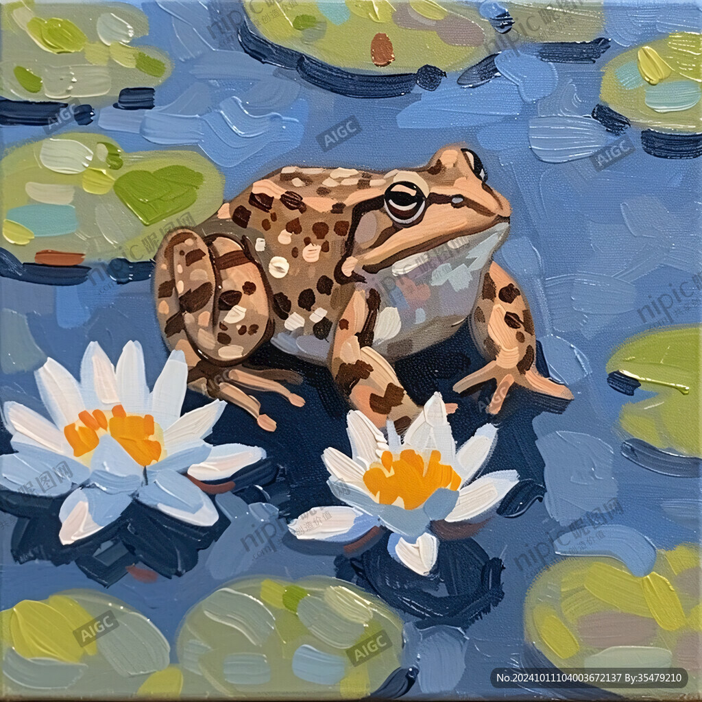青蛙立体画